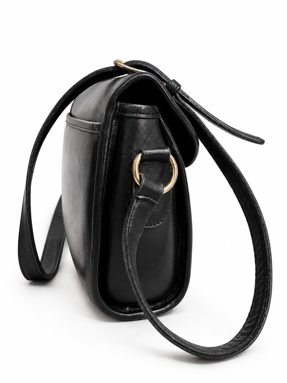 Vintage Coach Devon 9908 Black Glove-tanned Leather Brass Hardware EVC - Picture 10 of 14